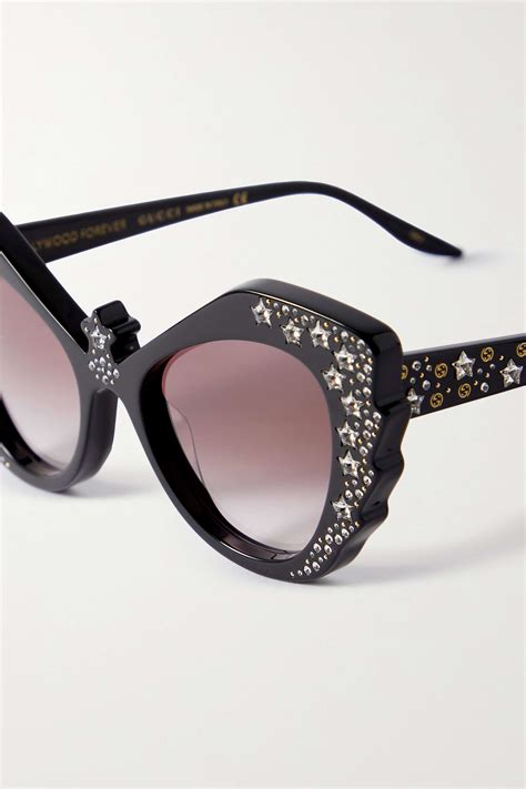 gucci ace with crystals|Gucci crystal embellished sunglasses.